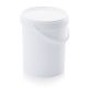 SEAU ROND 15,9 L BLANC AVEC COUVERCLE + ANSE