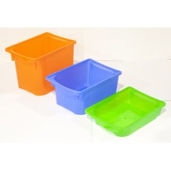 LOT DE 3 BACS DE RANGEMENT EMPILABLES