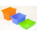 LOT DE 3 BACS DE RANGEMENT EMPILABLES