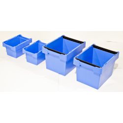 LOT DE 4 BACS DE RANGEMENT GERBABLE ET EMPILABLE