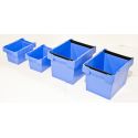 LOT DE 4 BACS DE RANGEMENT GERBABLE ET EMPILABLE