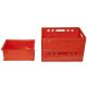 LOT DE 2 BACS TRANSPORT VIANDE + 1 BAC UNIVERSEL ROUGE