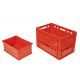 LOT DE 2 BACS TRANSPORT VIANDE + 1 BAC UNIVERSEL ROUGE