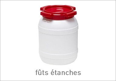 Fûts étanches en plastique